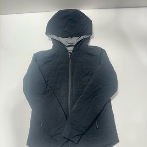 Athleta Girl L 12 Black Quilted Winter Jacket